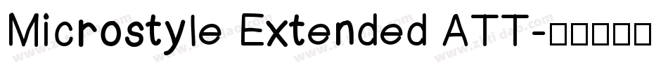 Microstyle Extended ATT字体转换